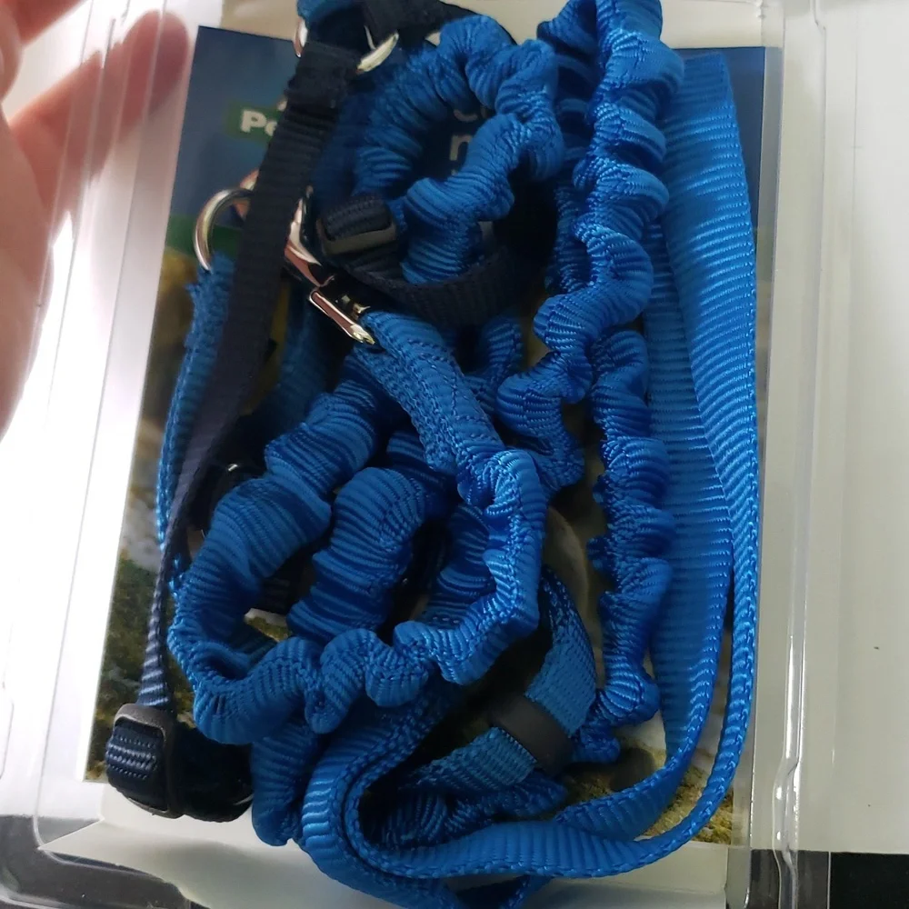 PetSafe Cat Harness and Bungee Leash - Blue Size Medium NWT